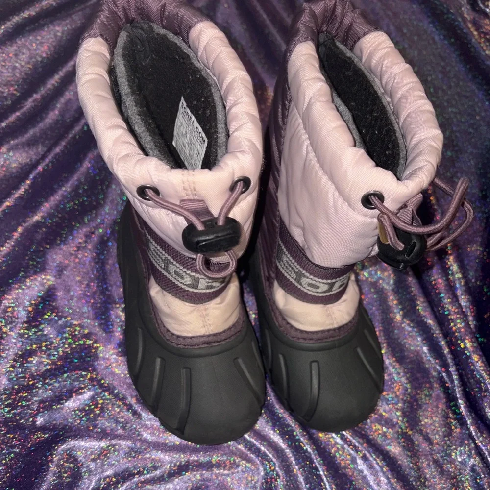 Kids Purple Sorel Snow Boots